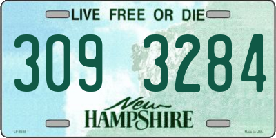 NH license plate 3093284