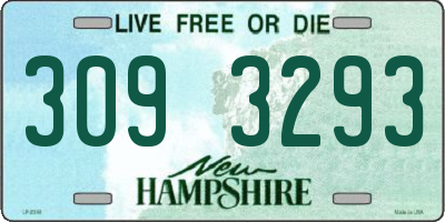 NH license plate 3093293