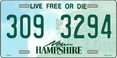 NH license plate 3093294