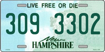 NH license plate 3093302