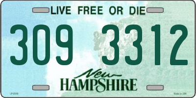 NH license plate 3093312