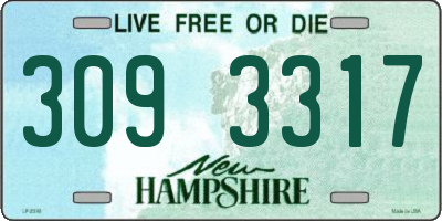 NH license plate 3093317