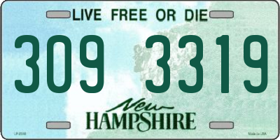 NH license plate 3093319