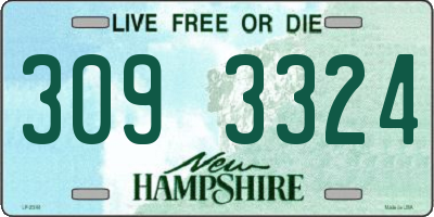 NH license plate 3093324