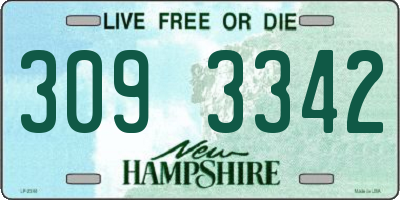 NH license plate 3093342