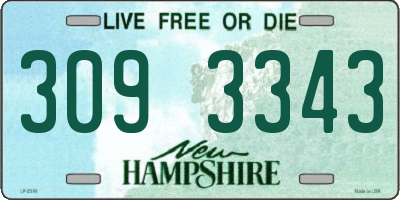NH license plate 3093343