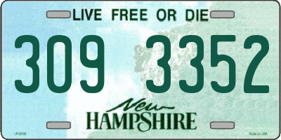 NH license plate 3093352