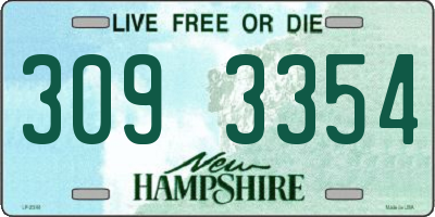NH license plate 3093354