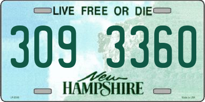 NH license plate 3093360