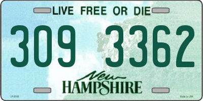 NH license plate 3093362