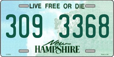 NH license plate 3093368
