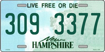 NH license plate 3093377
