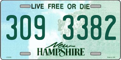 NH license plate 3093382