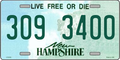 NH license plate 3093400