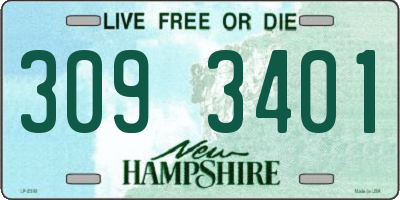 NH license plate 3093401