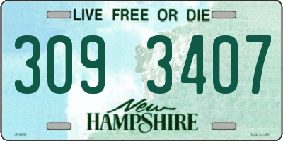 NH license plate 3093407