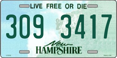 NH license plate 3093417