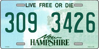 NH license plate 3093426
