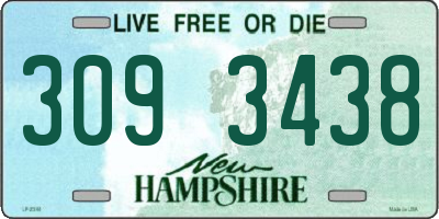 NH license plate 3093438