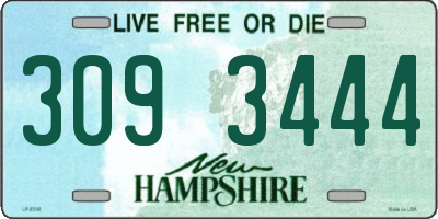 NH license plate 3093444