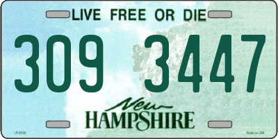 NH license plate 3093447