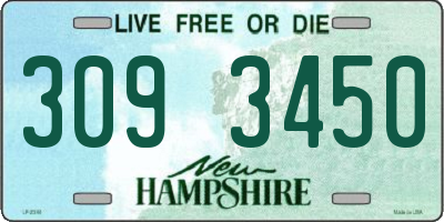NH license plate 3093450