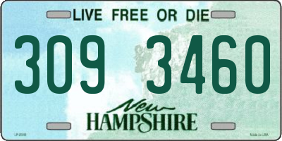 NH license plate 3093460