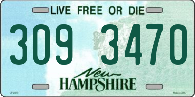 NH license plate 3093470
