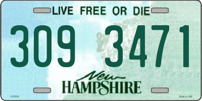 NH license plate 3093471