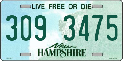 NH license plate 3093475