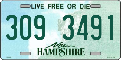 NH license plate 3093491