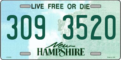 NH license plate 3093520