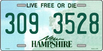 NH license plate 3093528