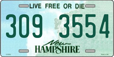NH license plate 3093554