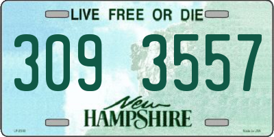 NH license plate 3093557