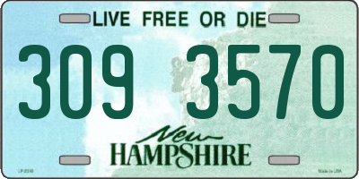 NH license plate 3093570