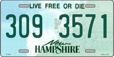 NH license plate 3093571