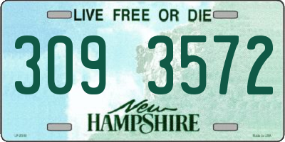 NH license plate 3093572