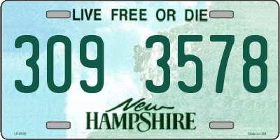 NH license plate 3093578