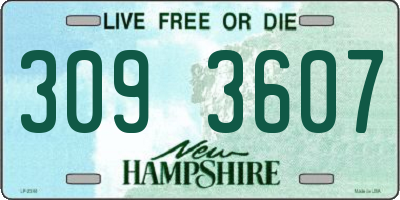NH license plate 3093607