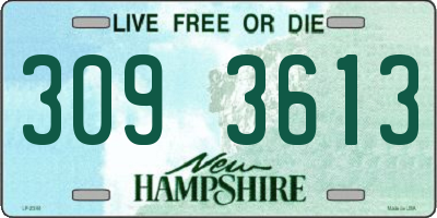 NH license plate 3093613