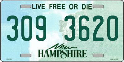 NH license plate 3093620