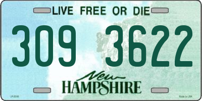 NH license plate 3093622