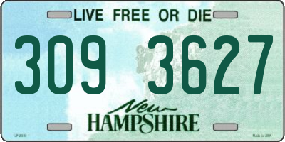 NH license plate 3093627