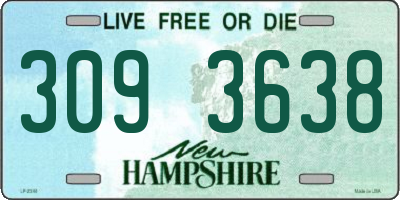 NH license plate 3093638