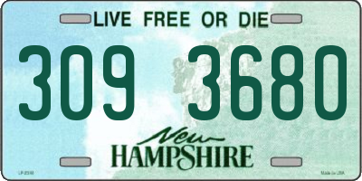 NH license plate 3093680