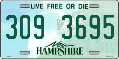 NH license plate 3093695