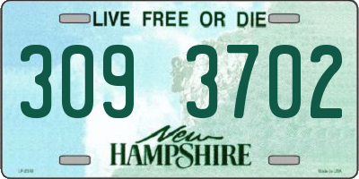 NH license plate 3093702