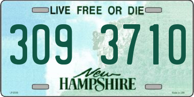 NH license plate 3093710