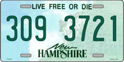NH license plate 3093721